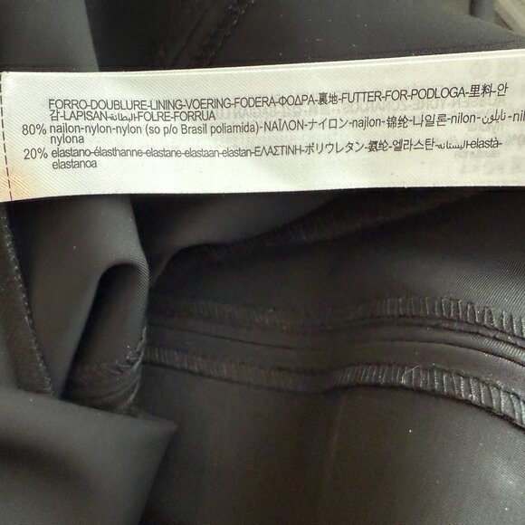 NWT - ZARA Black Straight Leg Stretch Tech Legging Pants - XS - Picture 8 of 9